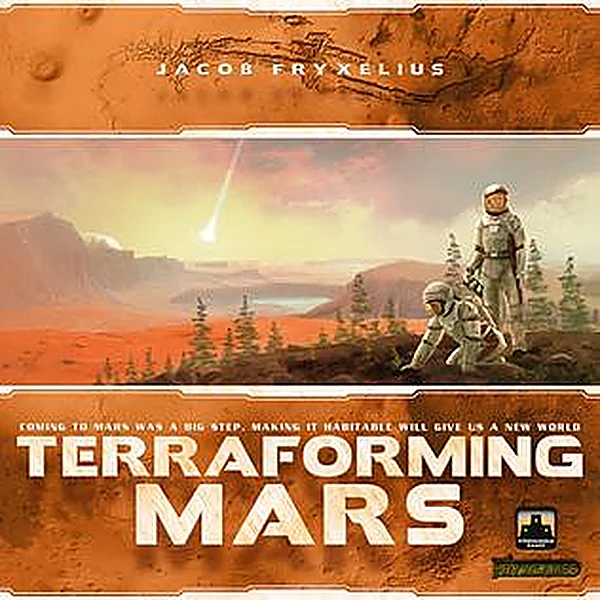Portada del juego de mesa Terraforming Mars (FryxGames)