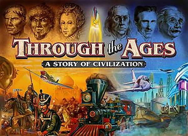 Portada del juego de mesa Through the Ages: A New Story of Civilization (Czech Games Edition)